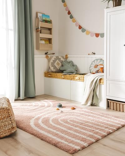 benuta Lytte Kinderteppich Gobi - Rosa 120x170 cm - Kunstfaser - Rechteckig & im Style: Kindermotive, Scandi Living - Pflegeleicht für Kinderzimmer, Wohnzimmer, Schlafzimmer