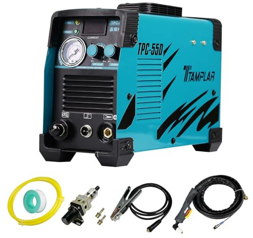 TTAMPLAR TPC-55D Plasma Cutter, 55Amp Touch Arc Plasma Cutting Machine with 110V/220V Dual Volatage High Frequency IGBT Inverter Clean Cut