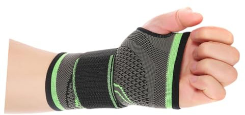 minkissy Wrist Guard Fitness Wristbands Wrist for Sports Tennis Breathable Thumb Loop Design Slip Half-finger Gloves