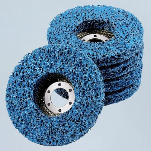 5PCS Paint Remover Strip Discs 115mm 4.5 Strip Discs Stripping Wheel Wire Wheels for Angle Grinder Clean and Remove Paint Coating Rust Welds Oxidation （Blue）