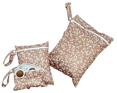 GIJMZY Windeltaschen Nasstaschen 3PCS wasserdichte Windel Tasche Reise Waschen Kosmetik Tasche Tragbare Menstruations Pad Mini Lagerung Tasche(Color-02)