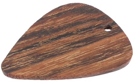 Holz Gitarrenplektrum Braun, Tragbares Bass Plektrum für Gitarre | Ergonomisches Design, Langlebige Ausführung, 1 Stück als Musikinstrument Zubehör
