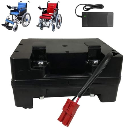 HJGHY 24v,12Ah, Batería de Repuesto para Silla de Ruedas eléctrica de 24 V, 12 Ah, 15 Ah, 18 Ah, 20 Ah, 25 Ah, 30 Ah, 35 Ah, 40 Ah, 45 Ah y 50 Ah.