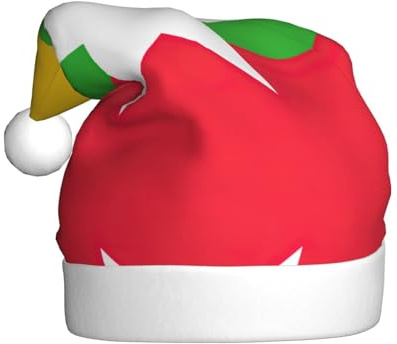 Fgwaauh Weihnachtsmütze mit Flagge von Myanmar, Weihnachtsmütze, für Weihnachten, Neujahr, Weihnachten, Neujahr, Festtagsfeier