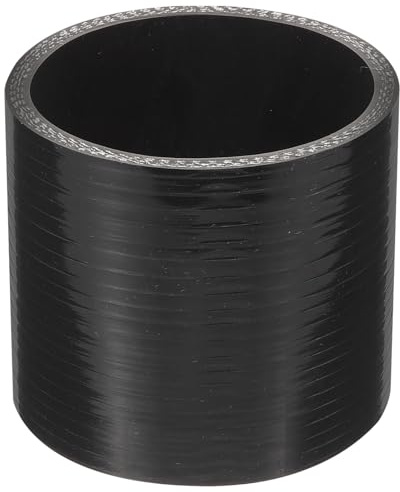 GARIOUANS Raccordo in Silicone Nero Dritto Rinforzato, Connettore Tubo Facile da Installare per Applicazioni Idrauliche e Attrezzature in Gomma