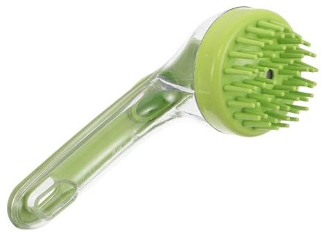 Operitacx Flüssigbadbürste mit Verlängertem Griff und Nachfüllbarem Spender Haarbürste für Kopfhautpflege und Kontrollierte Shampoo Anwendung unter Dusche