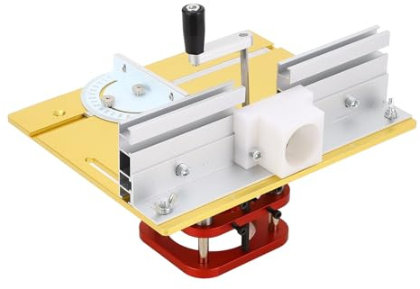 LiebeWH Router Lift Kit Aluminum Alloy Lift Base with Stainless Steel Rod Manual Lifting System for 64 to 66mm Motors 51mm Stroke for Router Table Woodworkers