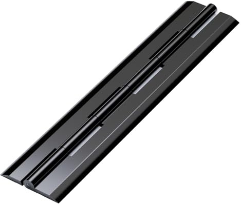 3X Black Acrylic Hinges 200mm x 42mm Black Hinges, Continuous Acrylic Piano Hinge