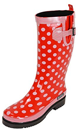 MADSea Ocean High Botas de Goma Botas de Agua para Mujer Caña Alta Rojo, Tamaño:37 EU
