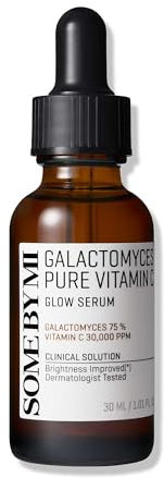 SOME BY MI Galactomyces Pure Vitamin C Glow Serum - 1.01 Oz, 30ml - Daily Brightening Vitamin C Serum for Glass Skin - Improvement of Skin Texture and Elasticity - Korean SkinCare