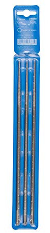 PFERD Kettensägefeilen, 3 Stück, rund, 200mm x 4,5mm, Spiralhieb, Premium Line, in Kunststofftasche, 18600764 – für das manuelle Schärfen von Sägeketten