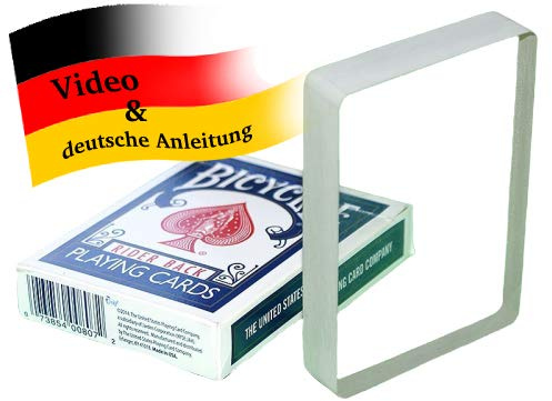 ProTriXX Crystal Deck - Glass Deck | Verschwindendes Kartenspiel, Vanishing Deck, Vanishing Cards | Kartentricks und Zauberartikel für Erwachsene