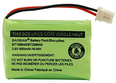 BAOBIAN BT188645/BT288645 Batterie Ni-MH 3,6 V 900 mAh Compatible avec VTech VM312 VM3251 VM3252 VM3261 Motorola MBP481 MBP482 MBP483