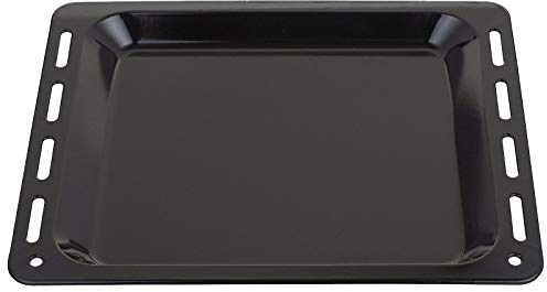 SPARES2GO Universal-Backblech, emailliert, 448 mm x 360 mm x 25 mm