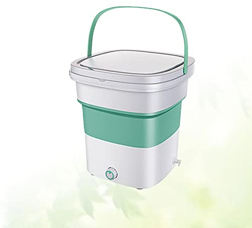 PanHuiWen Secchio Lavatrice Portatile Pieghevole 1.8kg Lavatrice Manuale Elettrica turbina per dormitori, Sale universitarie, Camper Campeggio