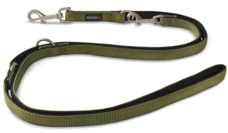 Wolters Führleine Professional Comfort, Farbe:Olive/schwarz, Größe:XL 200 cm x 25 mm