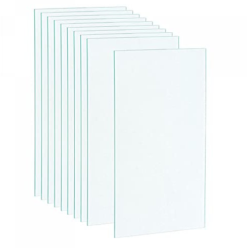 sourcing map 10pcs Welding Helmet Inner Cover Lens 4.13x2.09x0.03 for Darkening Welding Filter Protective Lens Welding Helmet Accessories, Clear