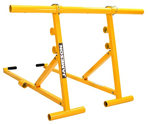 Jameson Heavy Duty Portable Reel Buck – Adjustable Steel Cable Reel Stand, 1,000 lb Capacity | Holds Reels up to 54” Diameter x 40” Width | Collapsible, Quick Setup | Made in USA