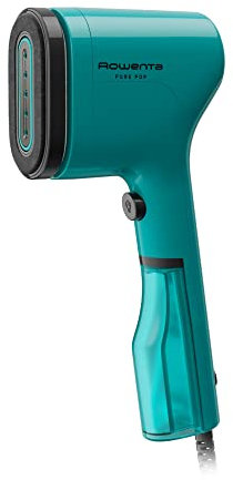 Rowenta PurePop Handheld Steamer for Clothes 1.5 Lbs 15 Second Heatup,2.3 Oz Capacity 1150 Watts Portable,Ironing,Fabric Steamer,Garment Vacation Essentials,Travel Must Have Green DR2024 DR2024U1