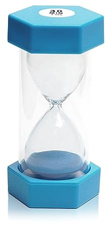 30 Minuten Sanduhr Sanduhr Sanduhr Küchentimer Digital zum Kochen, Uhr Timer, für Spiele, Klassenzimmer, Küche, Zahnbürstenuhr, Dekoration, Blau