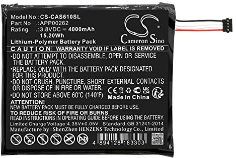 4000mAh / 15.20Wh Ersatzakku kompatibel mit Caterpillar Cat S61 Handy Smartphone Telefon