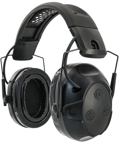 Hearangel TACG500 Noise Cancelling Hearing Protection Ear Defender Safety Headphones with Bluetooth Function & Gel Ear Pad (BK)