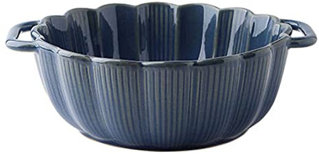 KOHARA Plato De Lasaña Grande Y Hondo. Tazón de Sopa de cerámica con Asas, 30 onzas, tazón de Sopa de Cebolla, tazón para Hornear. Apto para microondas y Horno. - 8,6 Pulgadas. Rosa (ta