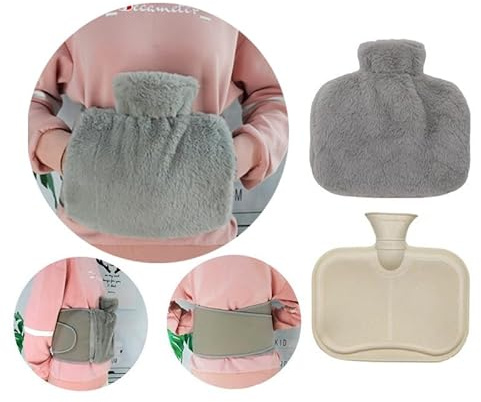 ieron Fluffy Hot Water Bottle Belt - Cozy Wrap for Pain Relief & Comfort | Wearable Heat Therapy for Women, Men, & Kids