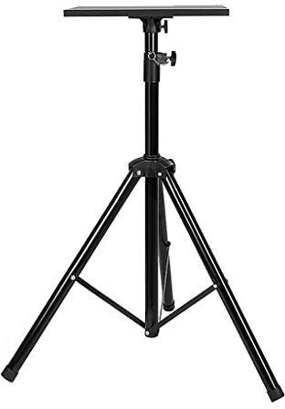 JingYi Store Projektorständer Standstativ Tablett-Aufbewahrungsregal Nachttischhalterung Anhebbarer Ständer (Color : Black, Size : 60~120cm)
