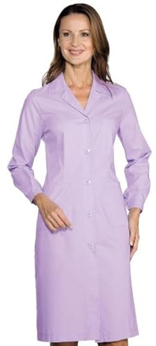 Ergos Workwear I.sacco Camice da Lavoro da Donna con Manica Lunga in Poliestere Cotone (Lilla)