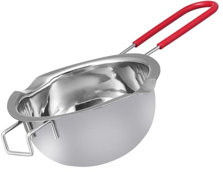 Mikinona Stainless Steel Melting Pot Lid for Chocolate Melt Pot Practical Butter for Baking Supplies Use As Chocolate Mug