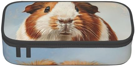 XTYGETY Federmäppchen mit Meerschweinchen, Oxford-Stoff, Stifteetui, Marker-Box, Stifteetui, Büro, College, Stiftaufbewahrung