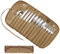 Camping Cutlery Storage Bag,Cooking Utensils Organizer Bag,Portable Cutlery Bag,Cutlery Roll Pouch,Reusable Utensil Tableware Storage Bag,Fork Spoon Chopsticks Organizer for Camping,Picnics,Barbecue