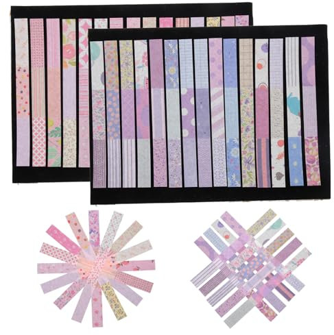 Hohopeti 2sätze Scrapbook Washi Strip Aufkleber Frische Diy Dekorative Planung Journaling Sticker Für Kreative Bastelprojekte Für Tagebuch Scrapbooking Und