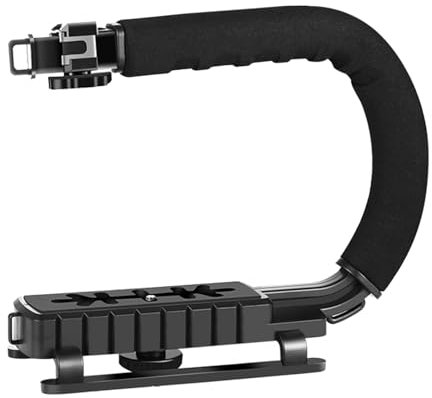 Support compact pour appareil photo facile à utiliser - Améliore la stabilité de la prise de vue - Poignée réglable antidérapante - Stabilisateur de prise de vue vidéo - Stabilisateur de prise de vue