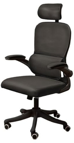 Shihan-2015 Sillas de Oficina Silla de Escritorio con Soporte Lumbar ergonómico, reposacabezas y reposabrazos, Silla de Oficina for Oficina en casa Silla de Escritorio(Negro)
