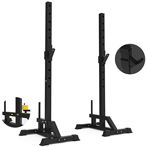 CAFIEDR Verstellbares Squat Rack Gewichtheben Bankdrücken Dip-Ständer Squat Rack Home Langhantel Rack Verstellbares Langhantel Rack Split Squat Rack Gewichtheben Bankdrücken Rack Home Fitness Dumbbe