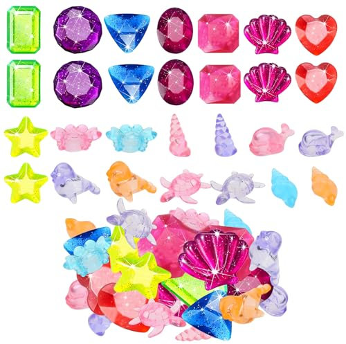 AHEJIOO 28 Stück Dive Gem, Pool Spielzeug, Tauch Edelsteine Tauchspielzeug, Sommer Schwimm Tauch Spielzeug für Kinder, Tauchspielzeug Kinder Unterwasser Edelstein Schwimmen Training Wasserspielzeug