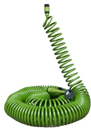 Kinzo Spiral Gartenschlauch Set 30M - automatisch wickelnder Gartenschlauch - inkl. Sprühkopf