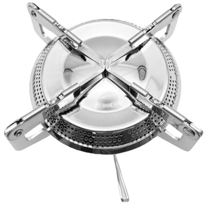 EXHUMKY Estufa De Gas Integrada para Camping Portátil De Metal Resistente, Quemador De Estufa para Exteriores, Cocina De Picnic para Senderismo y Actividades Al Aire Libre