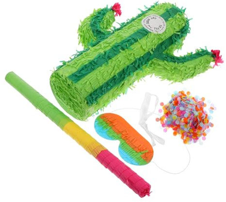 SOLUSTRE Pinata Cactus Original Réutilisable pour Anniversaire Jeu et Décoration Festive pour Garçon Fille Couleur Aléatoire Couleur Aléatoire