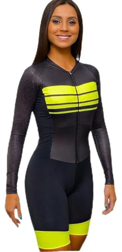 Women's Triathlon Suit One-Piece Cycling Suit Long Sleeve Skinsuit Jumpsuit Cycling Women's Cycling Jersey XS-3XL