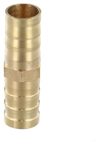 Honseadek Conector de manguera de latón recto de 6/8/10/12 mm, junta de tubería de latón macizo forjado de alta presión para aire, agua, aceite y aplicaciones hidráulicas industriales (12 mm)