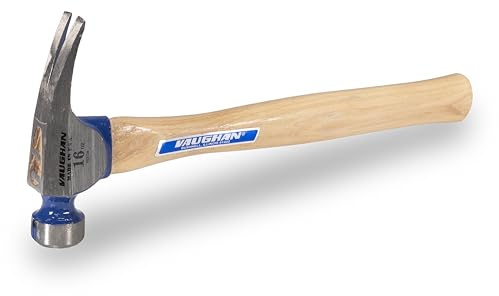 VAUGHAN CF4P California Framer Hammer, 16 oz Smooth Head, Nail Starter, Made In The USA, VN11801