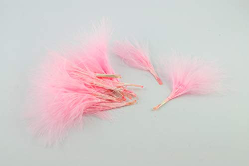 20 Marabu Flaum Federn ca. 7-10cm (rosa 148) // Marabou Marabufedern Bastelfedern Dekofedern Flaumfedern