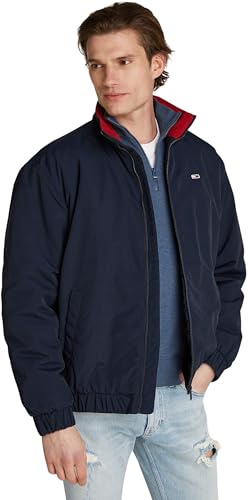 Tommy Jeans herr TJM ESSENTIAL VADDERAD JACKA DM0DM19661 andra jackor, blå (Dark Night Navy), S, Blå (mörk natt marinblå), S
