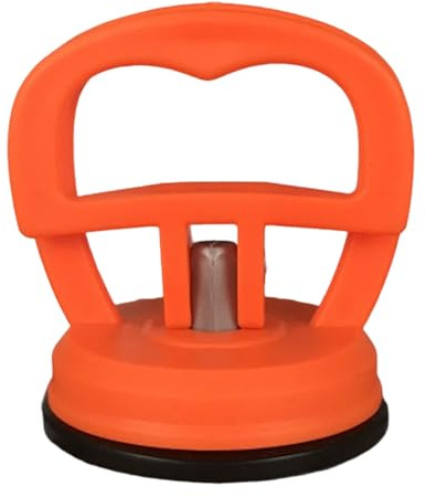 Generic Saugheber, Beulenzieher Auto Heavy Duty Saugheber Saugnapf, Vakuumsauger Gummisauger, Dent Abzieher, Saug-Näpfe Saugnapfhalter, Saug-Heber zum Anheben und Entfernen von Glas (Orange)