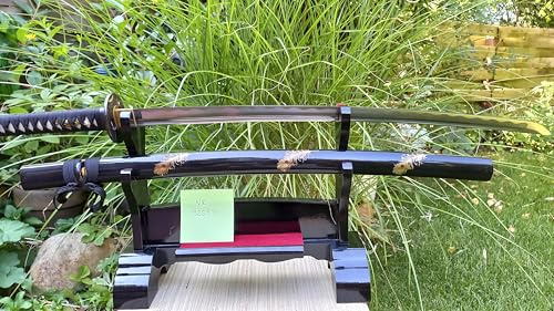 Samurai Schwerter Katana Masamune - scharf, echt & handgeschmiedet - Katana Schwert ohne Ständer - echtes Japanisches Samurai Sword aus Kohlenstoffstahl - Japan Deko Katanas