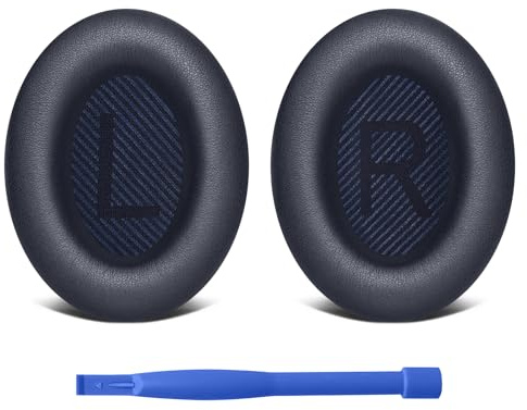 for Bose QuietComfort 35 (QC35 II) Replacement Earpads, Soft Replacement Ear Pads Cushions for Bose QC35 QC25 QC15 QC2/ Ae2 Ae2i Ae2w/ Sound Link/Sound True (Deep blue)