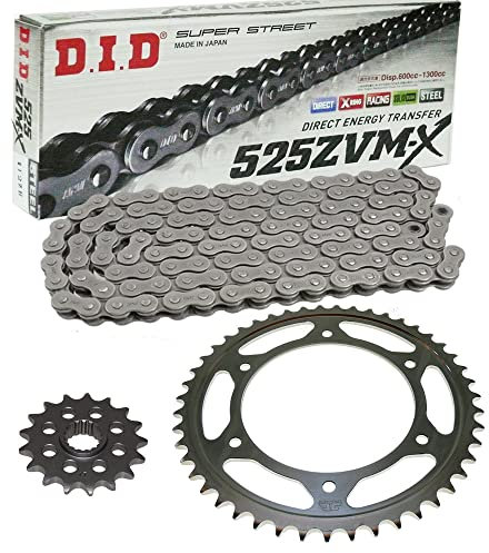 Juego de cadena adecuado para Honda VFR800 X Crossrunner 15-20 cadena DID 525 ZVM-X 110 abierta 16/43